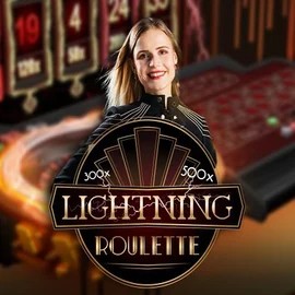 Live Casino logo of Lightning Roulette from Evolution at Slimking Casino