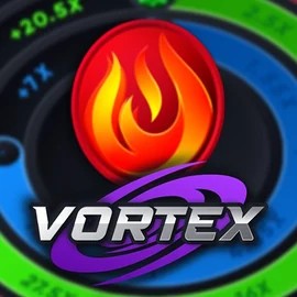 Vortex (Turbo Games) slot logo by Turbo Games at Slimking Casino